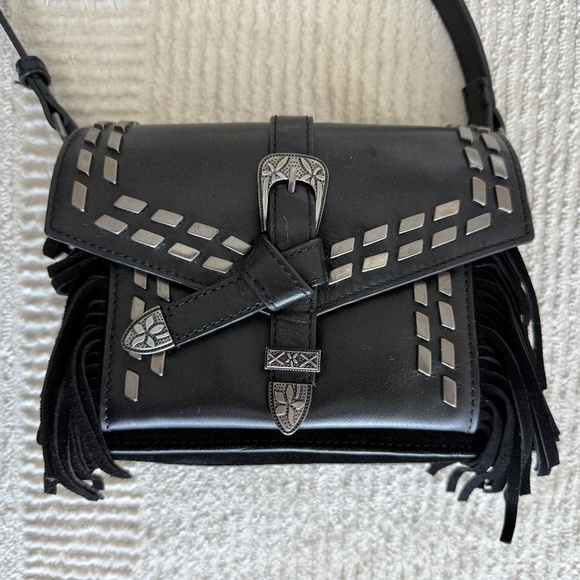Zara Crossbody Bag with Suede Fringe - Picture 5 of 9